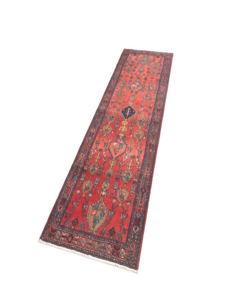 Detail image of  3' 7 x 11' 1 Hamedan Runner Rug