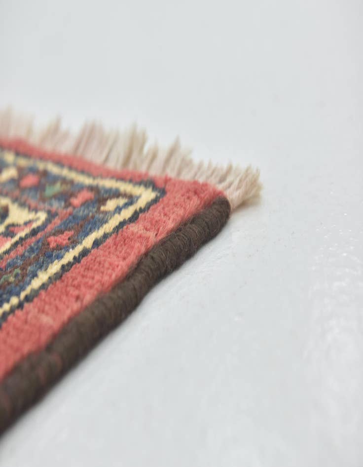 Detail image of  3' 6 x 10' 3  Hand Knotted Hamedan Persian Wool Runner Rug