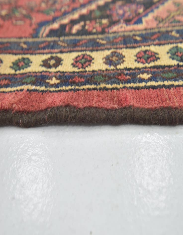 Detail image of  3' 6 x 10' 3  Hand Knotted Hamedan Persian Wool Runner Rug
