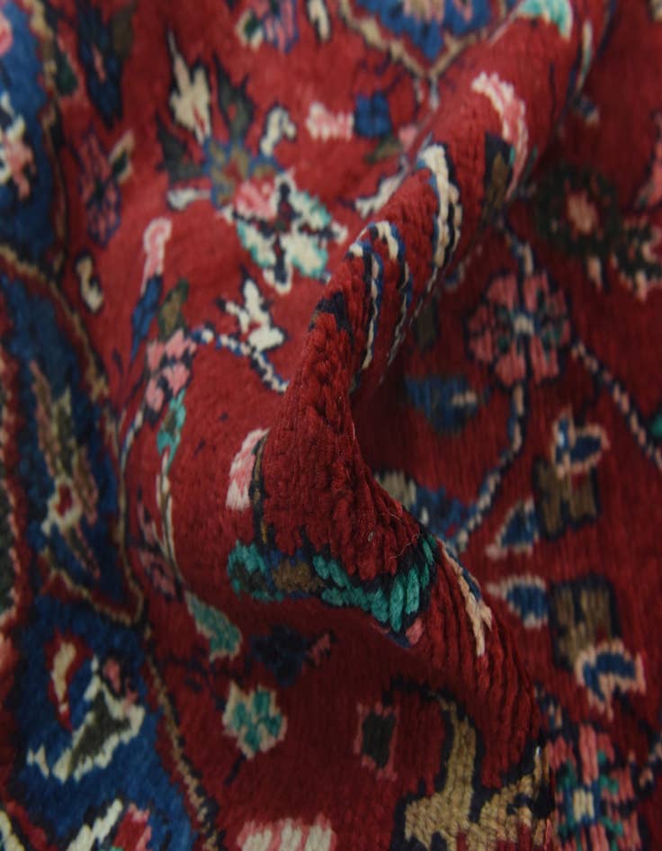 Detail image of  2' 2 x 16'  Hand Knotted Hamedan Persian Wool Runner Rug