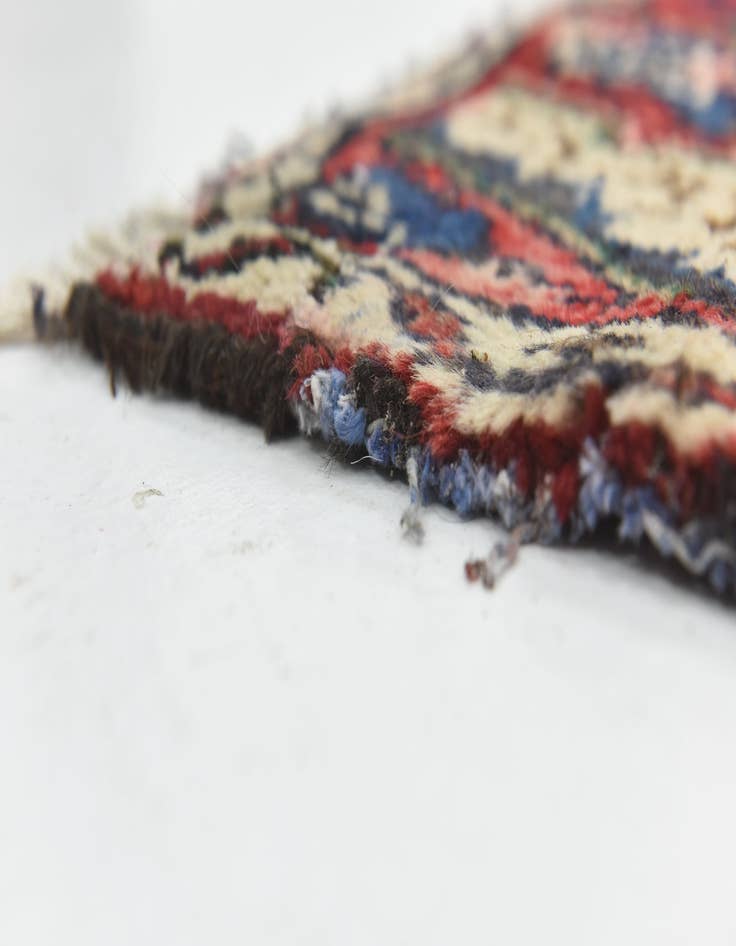Detail image of  2' 2 x 16'  Hand Knotted Hamedan Persian Wool Runner Rug