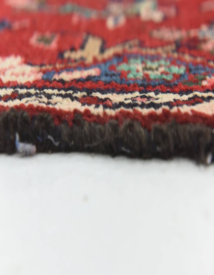 Detail image of  2' 2 x 16'  Hand Knotted Hamedan Persian Wool Runner Rug