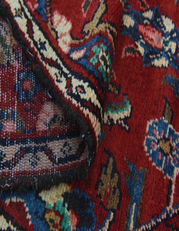 Detail image of  2' 2 x 16'  Hand Knotted Hamedan Persian Wool Runner Rug