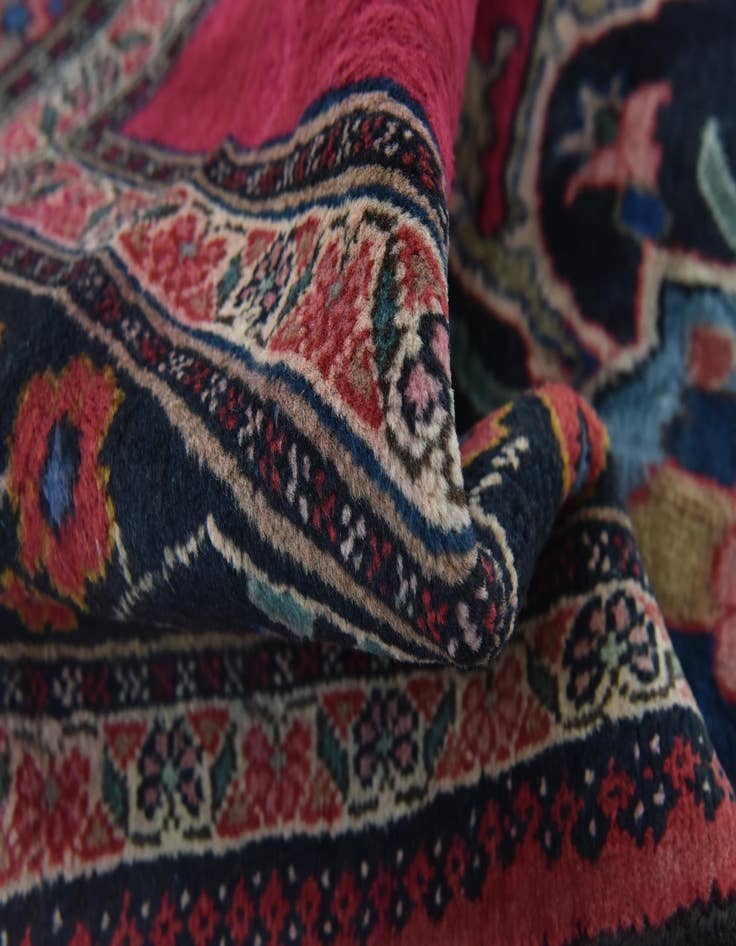 Detail image of  4' x 9' 2  Hand Knotted Hamedan Persian Wool Runner Rug