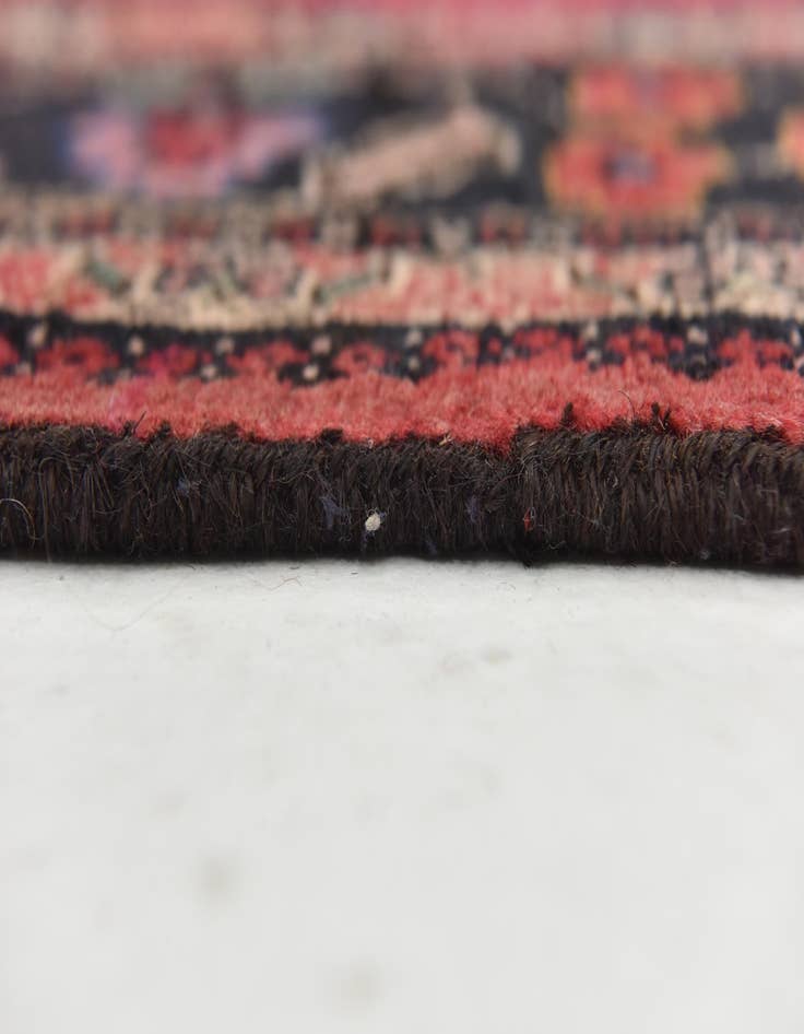 Detail image of  4' x 9' 2  Hand Knotted Hamedan Persian Wool Runner Rug