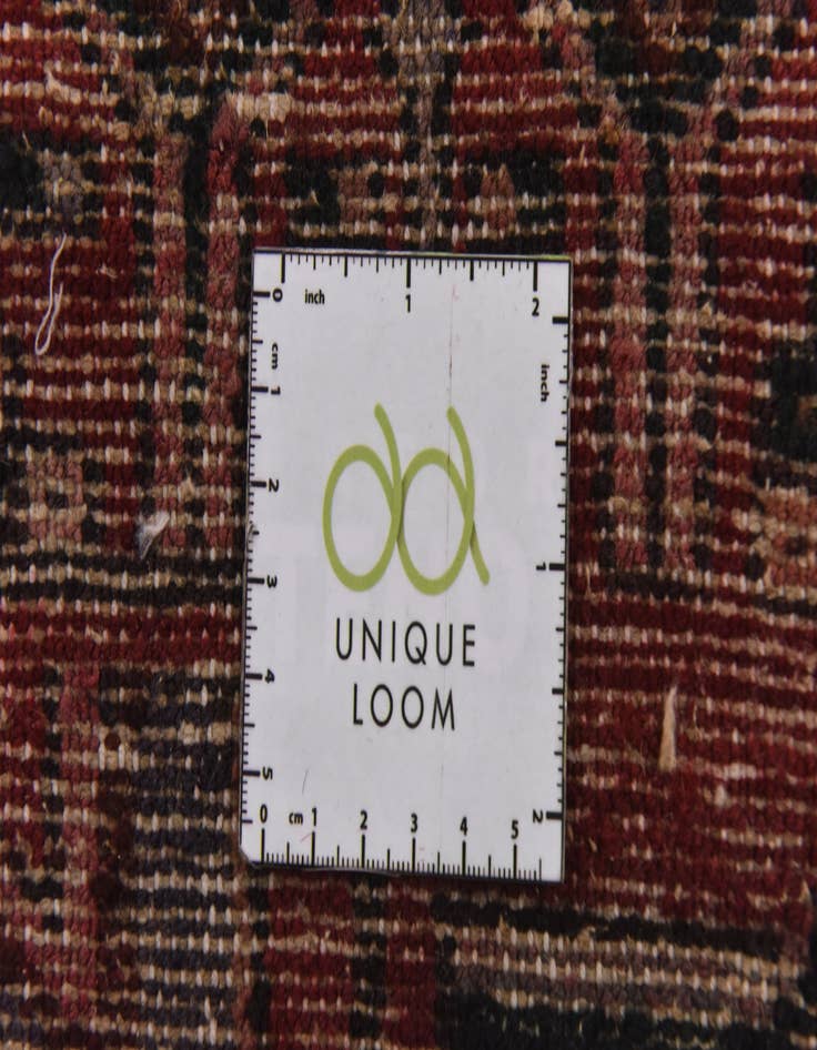 Detail image of  3' 7 x 9' 6  Hand Knotted Hamedan Persian Wool Runner Rug