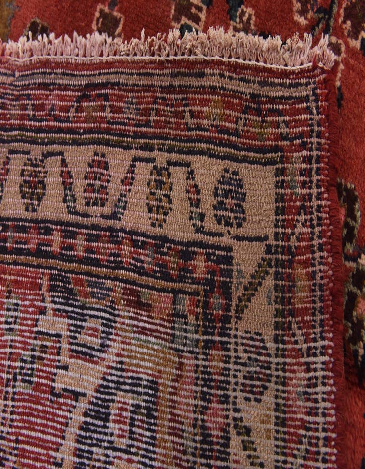 Detail image of  3' 6 x 10' 2  Hand Knotted Hamedan Persian Wool Runner Rug