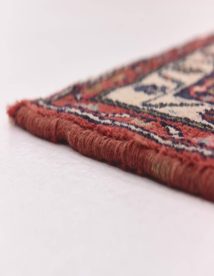 Detail image of  3' 6 x 10' 2  Hand Knotted Hamedan Persian Wool Runner Rug