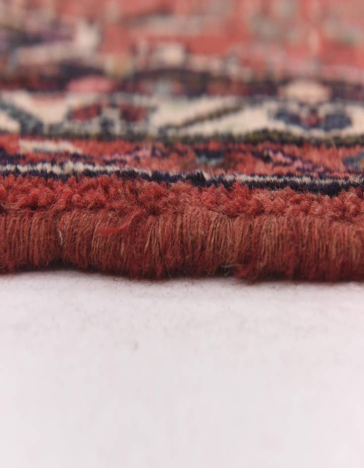 Detail image of  3' 6 x 10' 2  Hand Knotted Hamedan Persian Wool Runner Rug