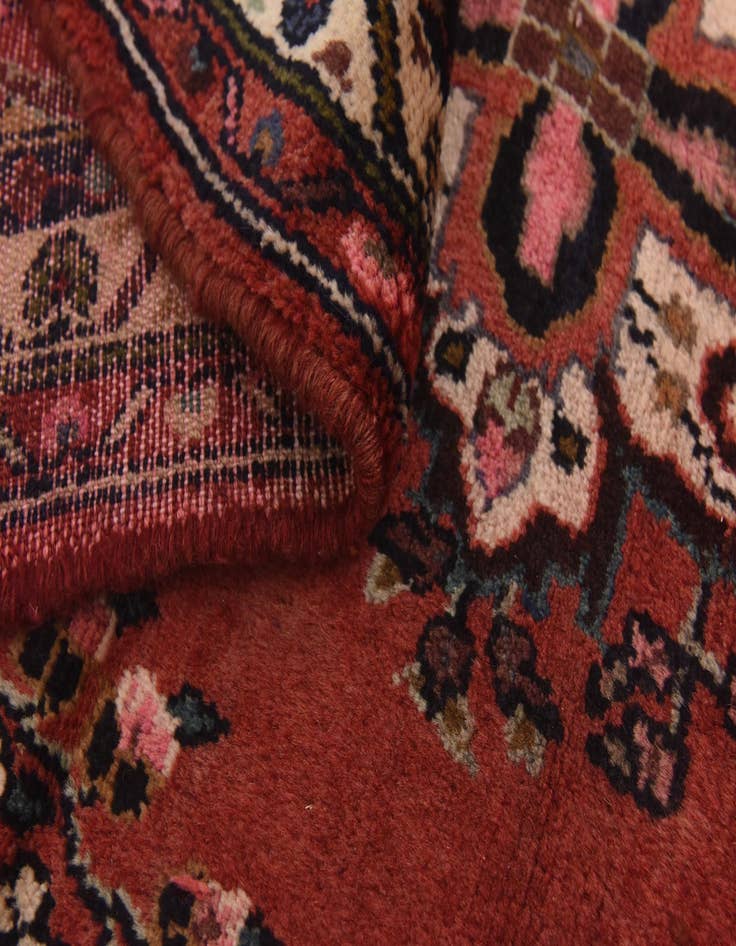 Detail image of  3' 6 x 10' 2  Hand Knotted Hamedan Persian Wool Runner Rug