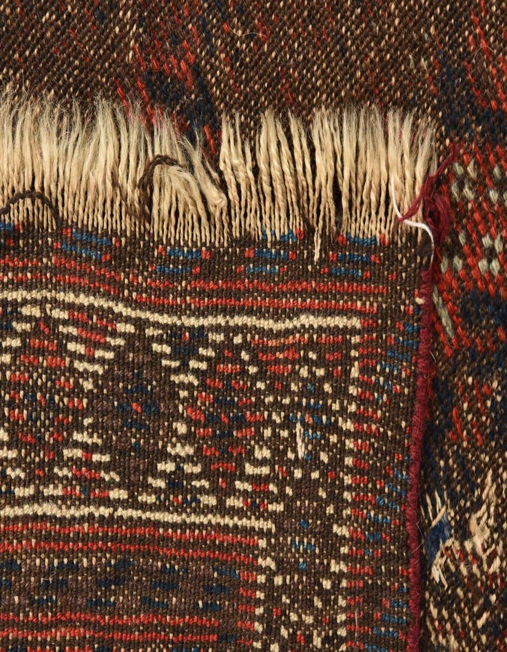 Detail image of  3' x 9' 4  Hand Knotted Hamedan Persian Wool Runner Rug