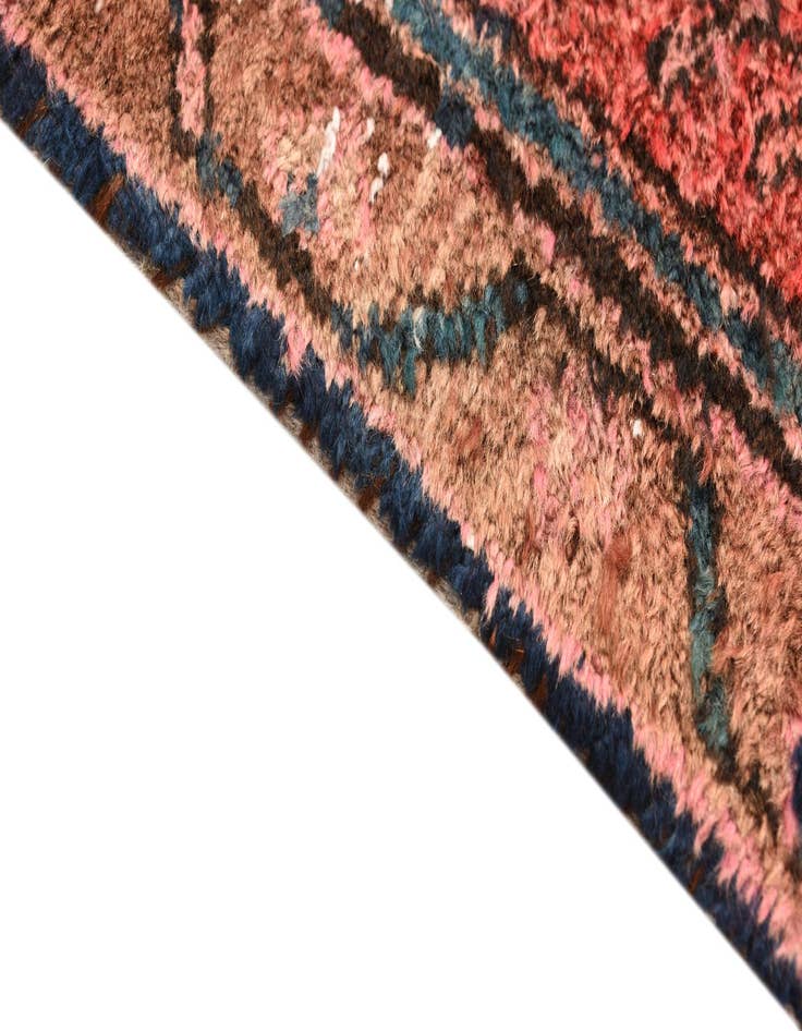 Detail image of  4' 2 x 8' 8  Hand Knotted Hamedan Persian Wool Runner Rug