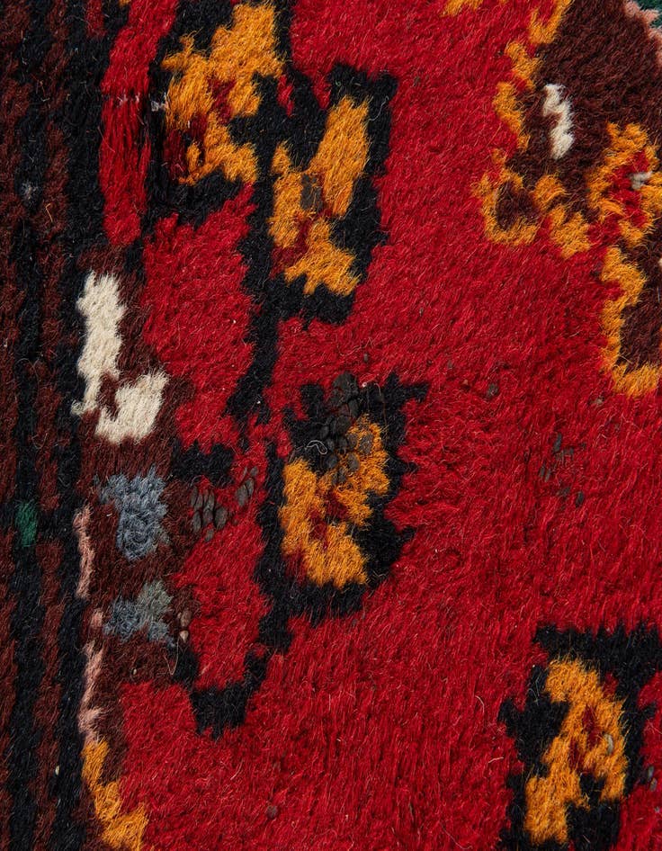 Detail image of  2' 1 x 4'  Hand Knotted Hamedan Wool Runner Rug
