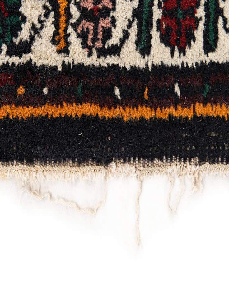 Detail image of  2' 1 x 4'  Hand Knotted Hamedan Wool Runner Rug