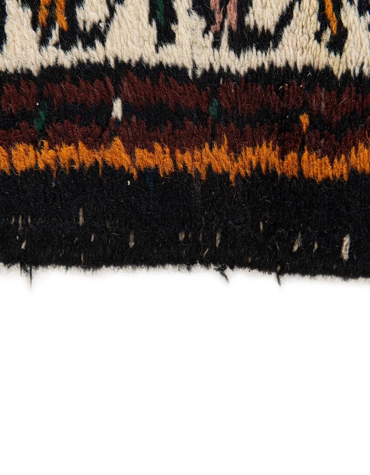Detail image of  2' 1 x 4'  Hand Knotted Hamedan Wool Runner Rug