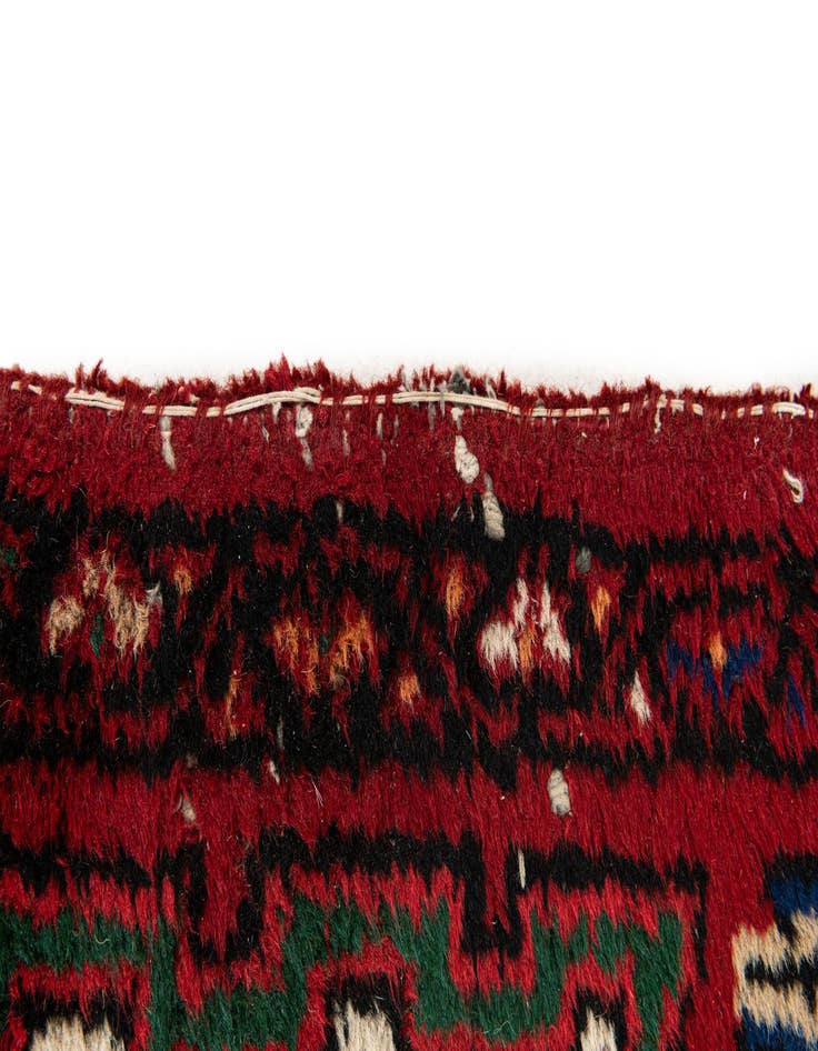 Detail image of  2' 1 x 4' 1  Hand Knotted Hamedan Wool Runner Rug