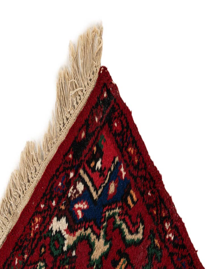 Detail image of  2' 1 x 4' 1  Hand Knotted Hamedan Wool Runner Rug