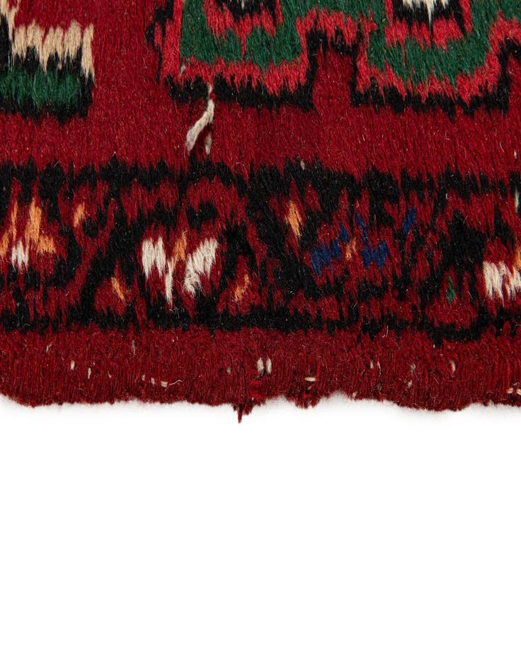 Detail image of  2' 1 x 4' 1  Hand Knotted Hamedan Wool Runner Rug