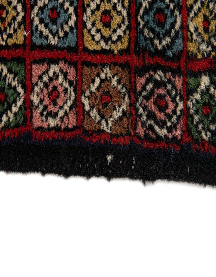 Detail image of  2' 2 x 7' 2  Hand Knotted Hamedan Persian Wool Runner Rug