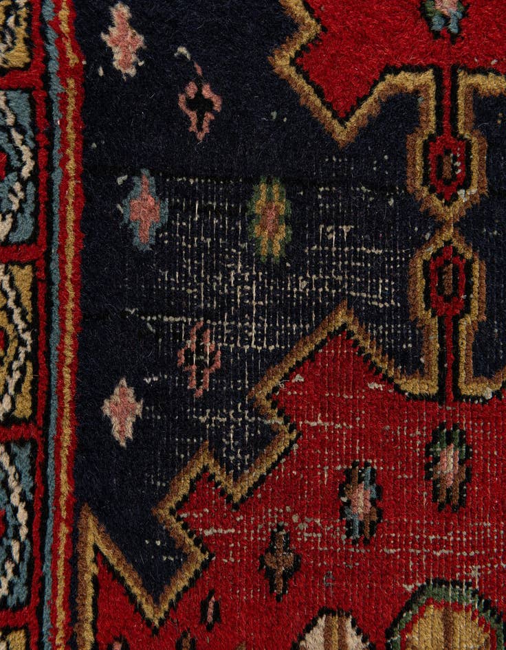 Detail image of  2' 2 x 7' 2  Hand Knotted Hamedan Persian Wool Runner Rug
