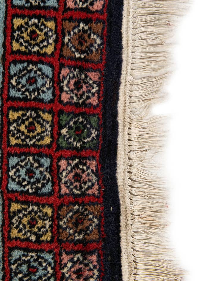 Detail image of  2' 2 x 7' 2  Hand Knotted Hamedan Persian Wool Runner Rug