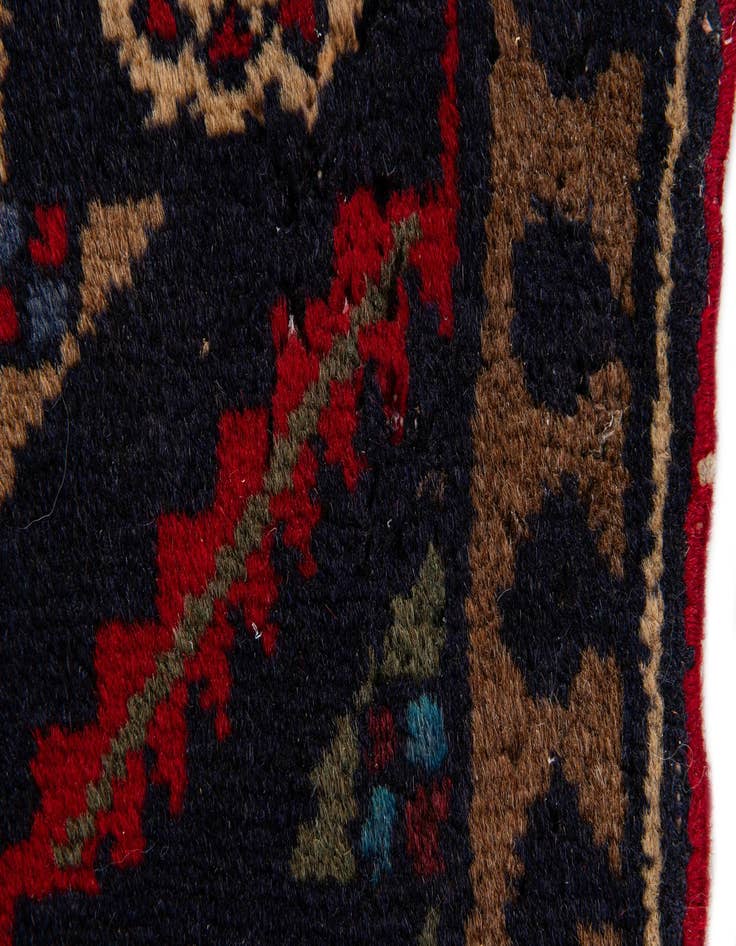 Detail image of  2' 11 x 6' 6  Hand Knotted Hamedan Persian Wool Runner Rug