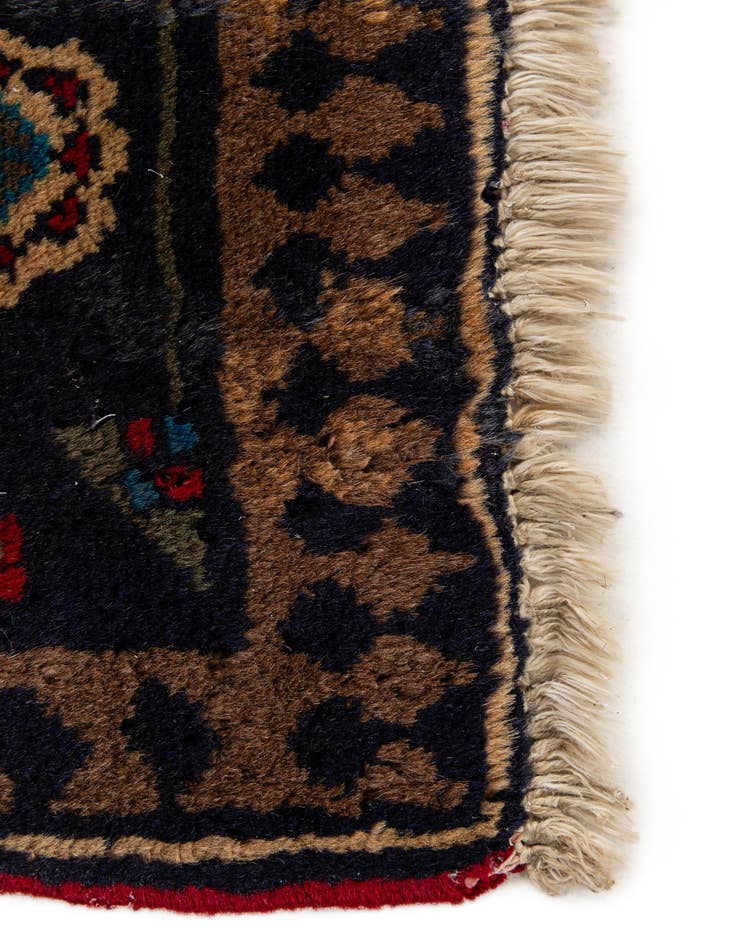 Detail image of  2' 11 x 6' 6  Hand Knotted Hamedan Persian Wool Runner Rug