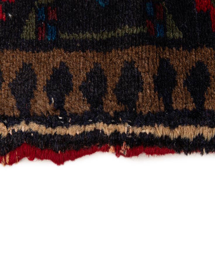 Detail image of  2' 11 x 6' 6  Hand Knotted Hamedan Persian Wool Runner Rug