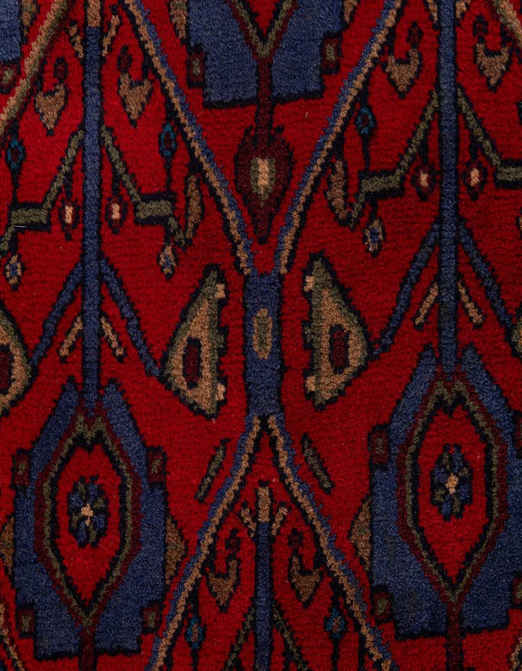 Detail image of  2' 11 x 6' 6  Hand Knotted Hamedan Persian Wool Runner Rug