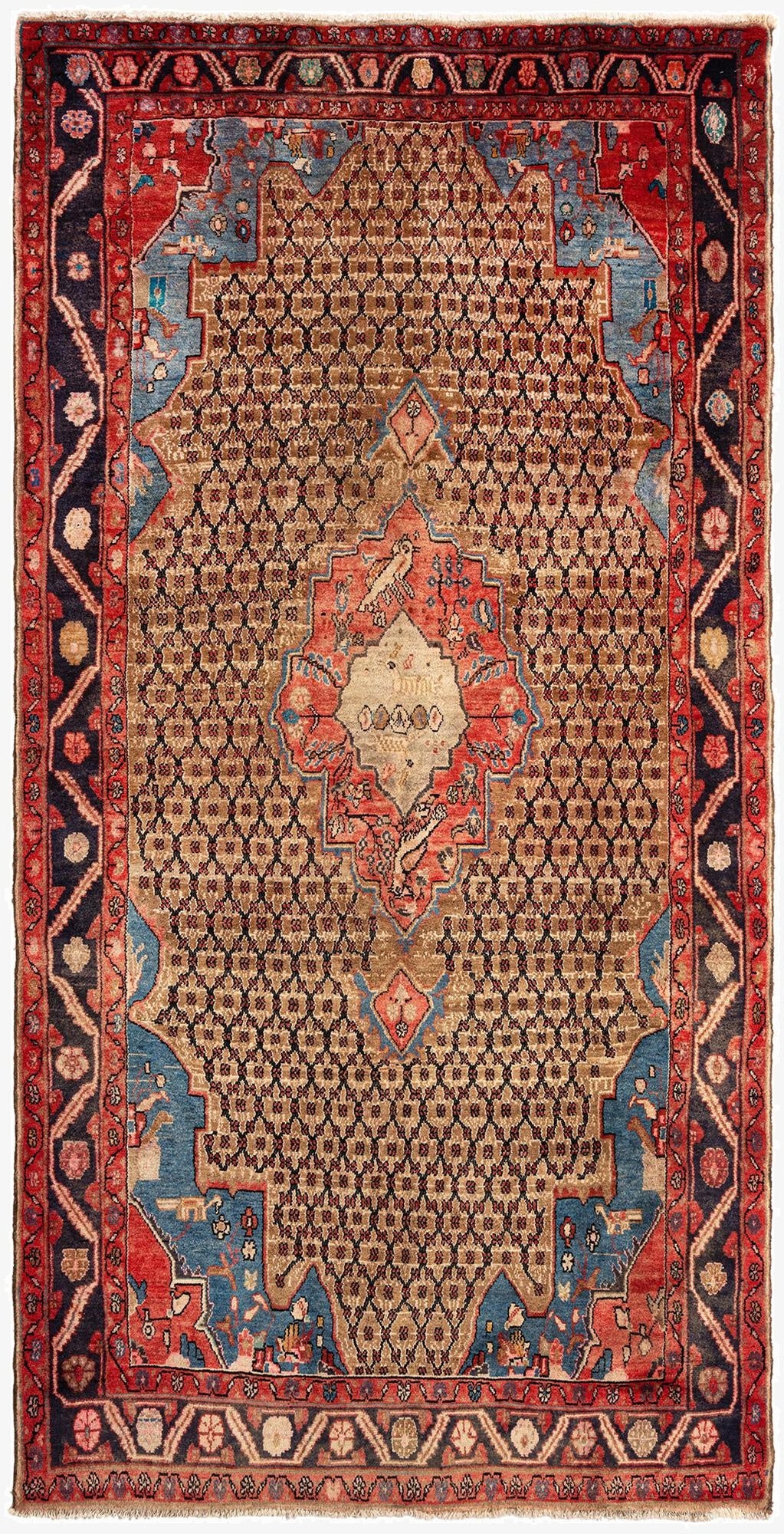  5' 1 x 10' 2 Hamedan Wool Runner Rug