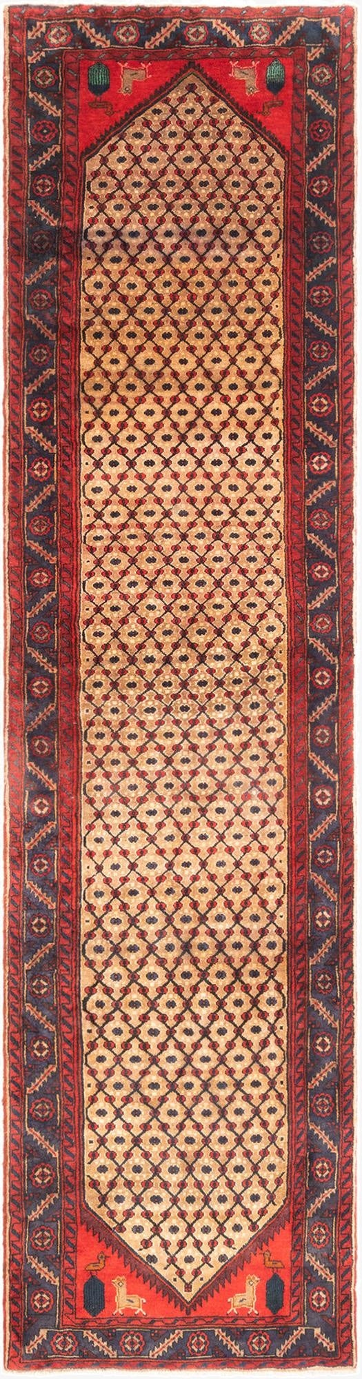  3' 5 x 13' 1 Hamedan Runner Rug