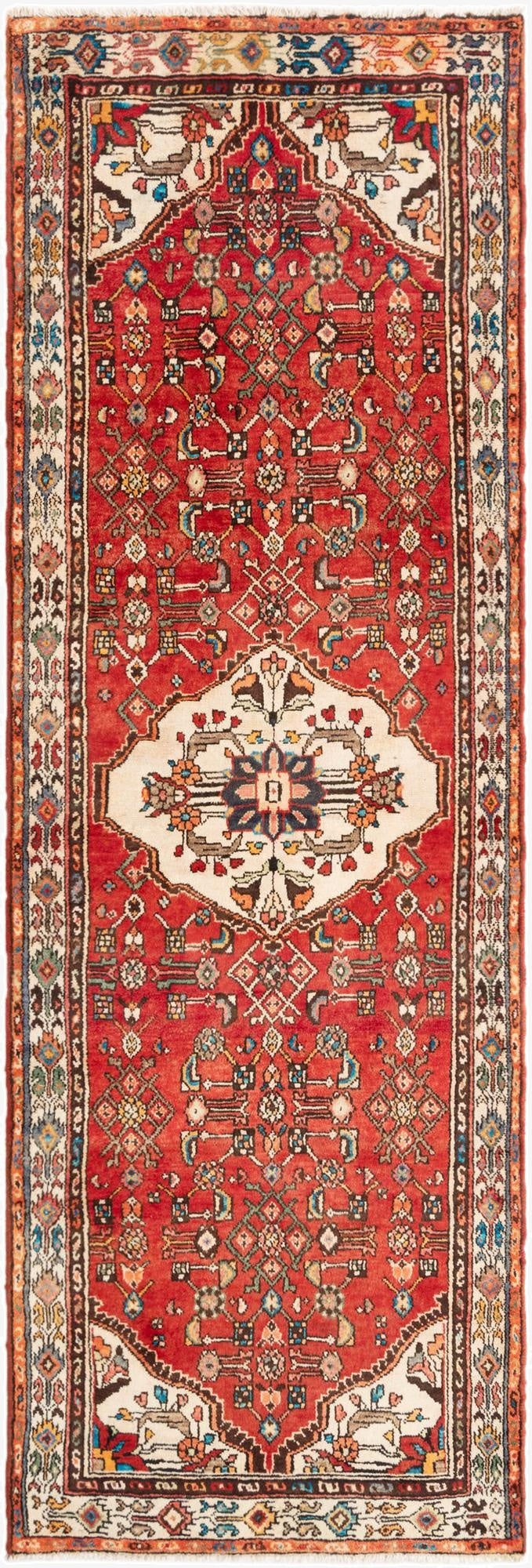  3' 3 x 9' 9 Hamedan Runner Rug