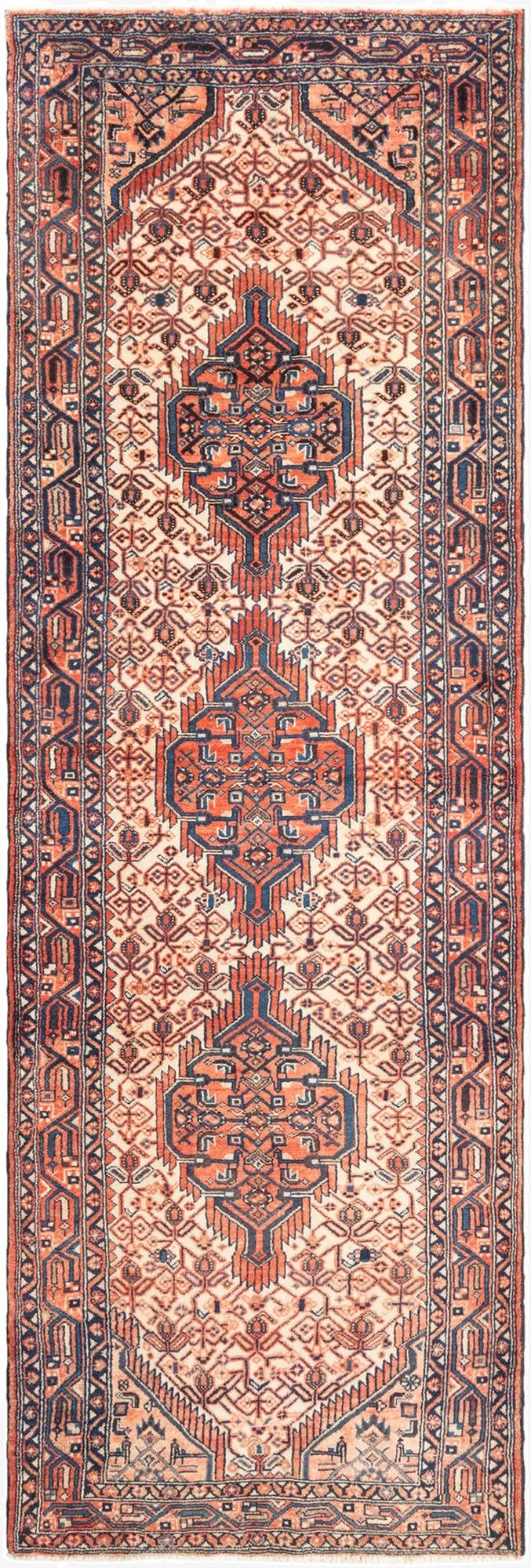  3' 7 x 11' 1 Hamedan Runner Rug