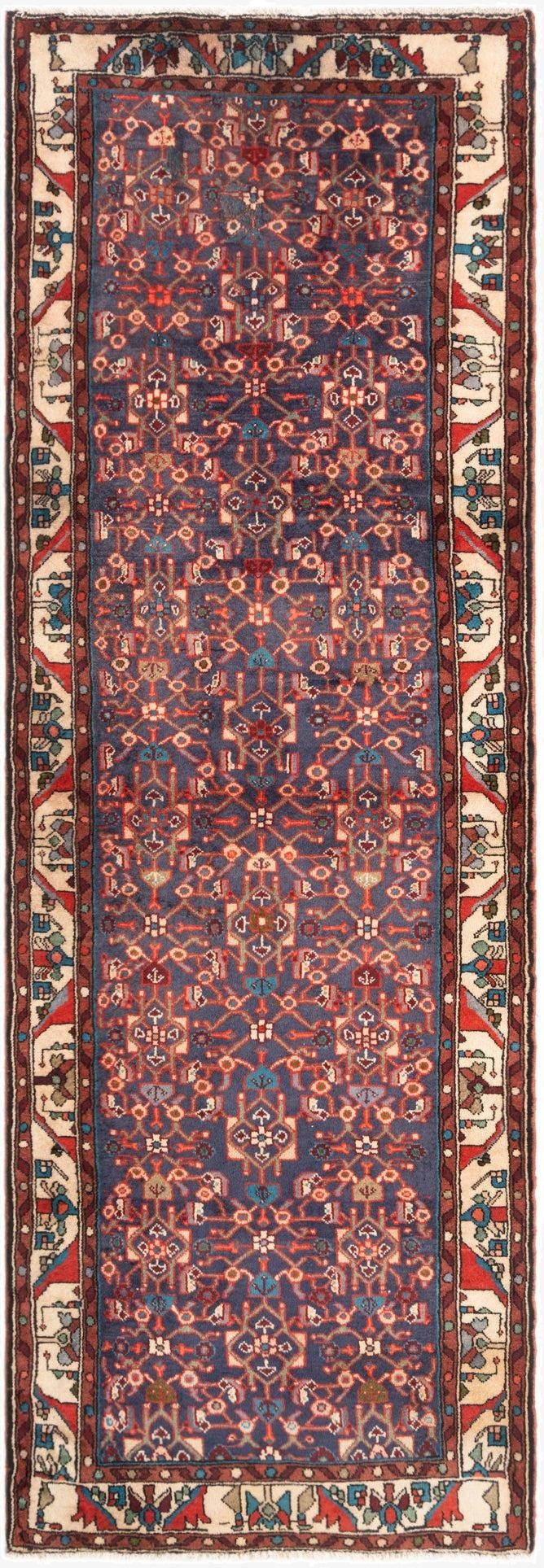  3' 3 x 9' 5 Hamedan Runner Rug