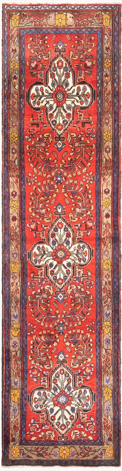  3' 5 x 13' 4 Hamedan Runner Rug