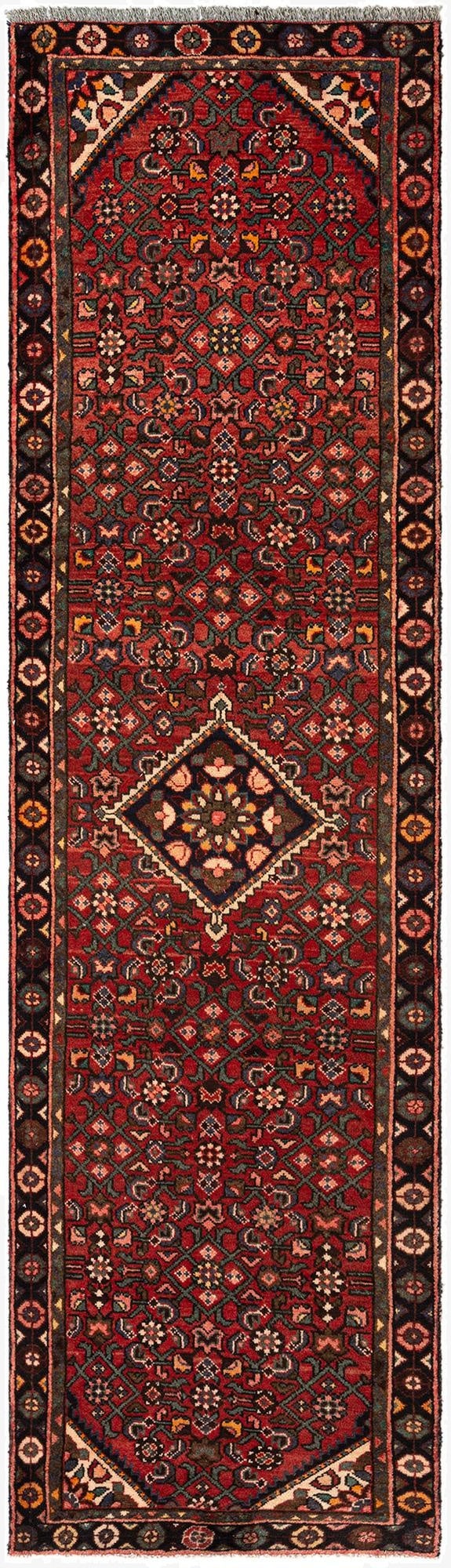  2' 7 x 9' 5 Hamedan Wool Runner Rug