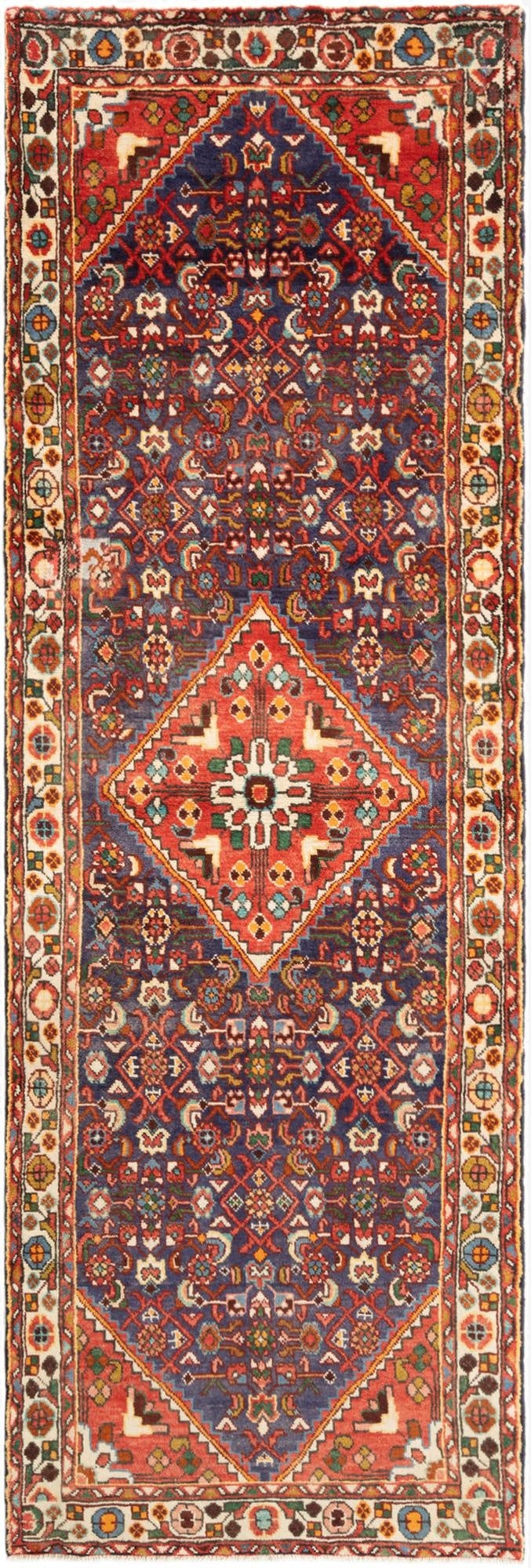  3' 4 x 10' 2 Hamedan Runner Rug