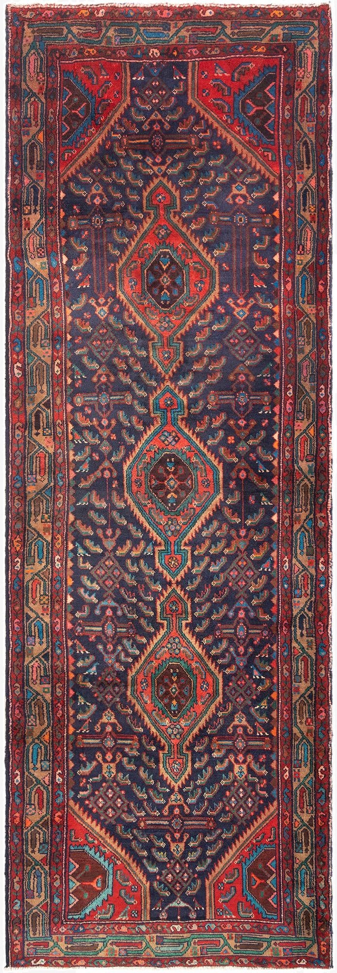  3' 8 x 11' 2 Hamedan Runner Rug
