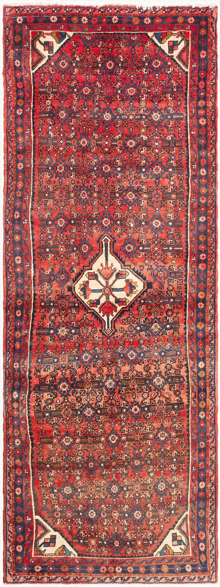  3' 7 x 10' 5 Hamedan Runner Rug