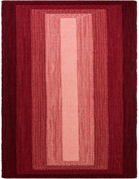 Detail image of  2' 7 x 12'  Hand Hand Braided Wool Runner Rug