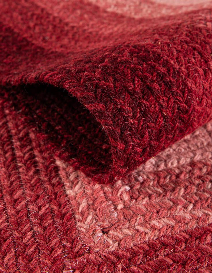 Detail image of  2' 7 x 12'  Hand Hand Braided Wool Runner Rug