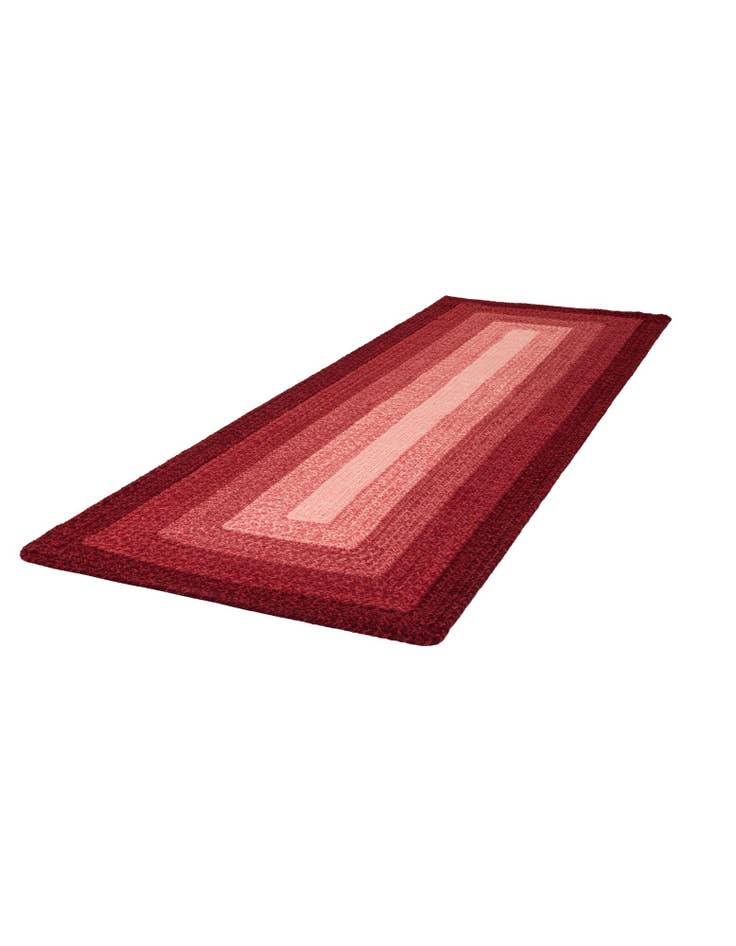 Detail image of  2' 7 x 8'  Hand Hand Braided Wool Runner Rug