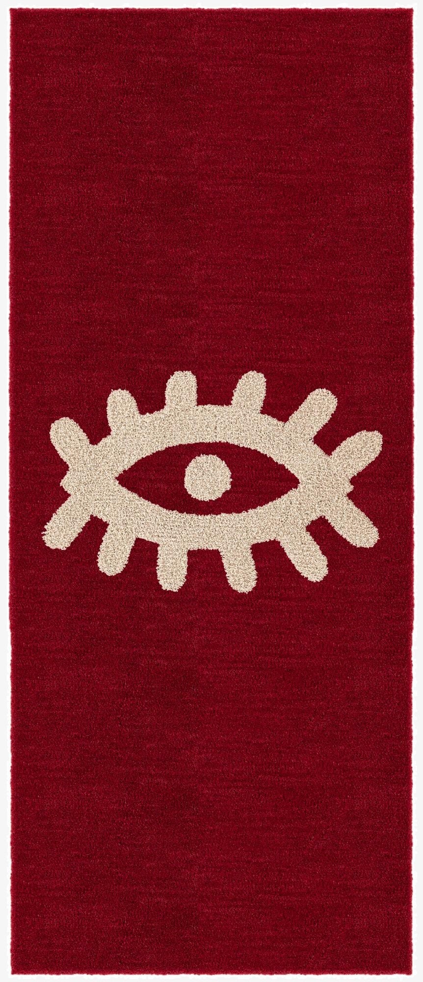  2' x 6' 1 Handtufted Wool Runner Rug