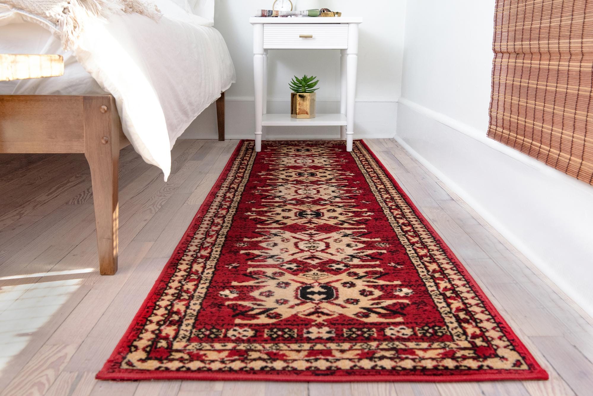 Red 2' x 8' 2 Heris Runner Rug | Rugs.com