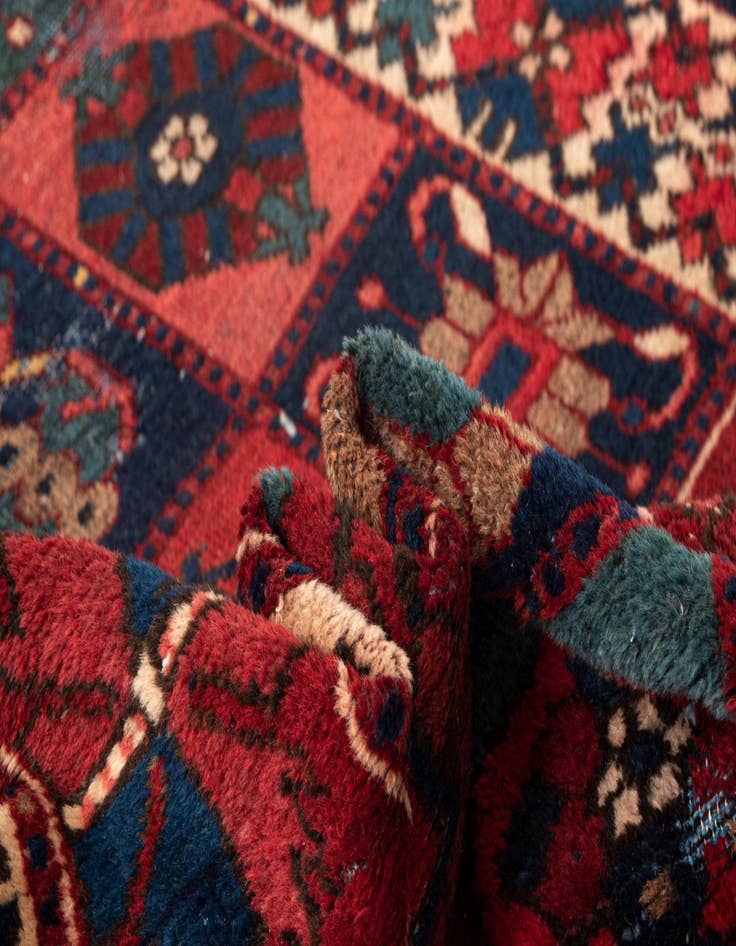 Detail image of  5' 1 x 10' 4 Heriz Wool Runner Rug