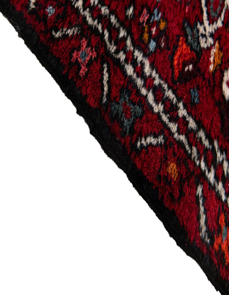 Detail image of  2' 2 x 5' 5  Hand Knotted Heriz Wool Runner Rug