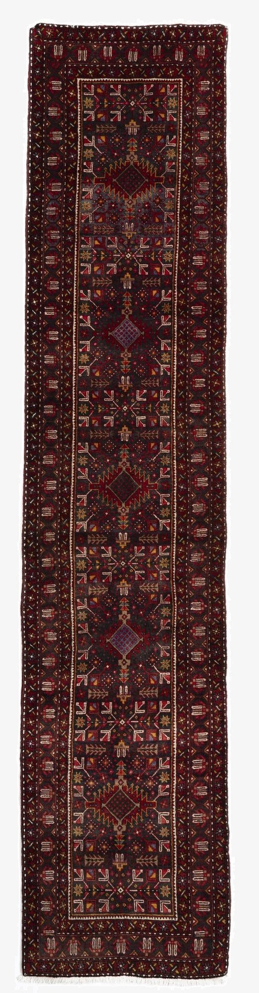  3' x 14' 7 Heriz Wool Runner Rug