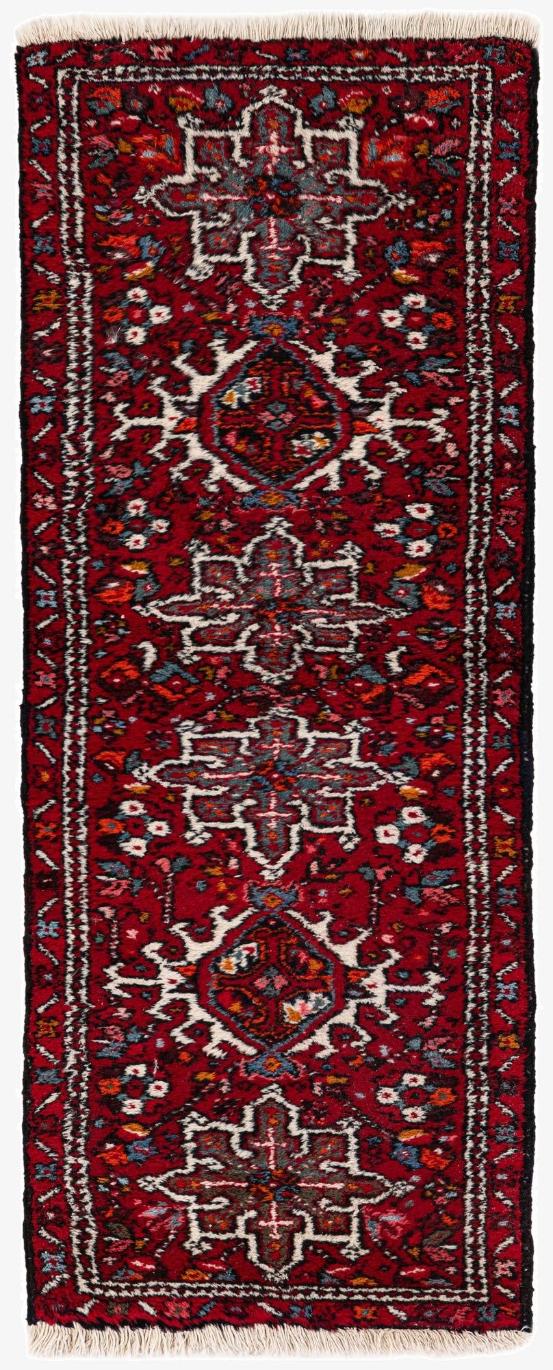  2' 2 x 5' 5  Hand Knotted Heriz Wool Runner Rug