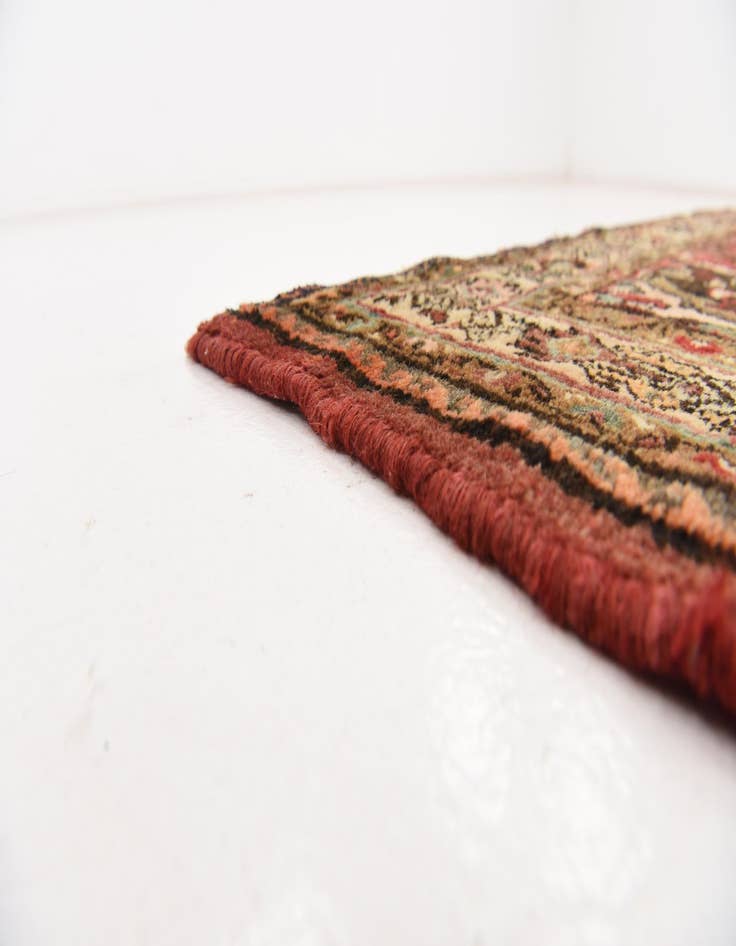 Detail image of 4' 4 x 11' Hand Knotted Hossainabad Persian Wool Runner Rug