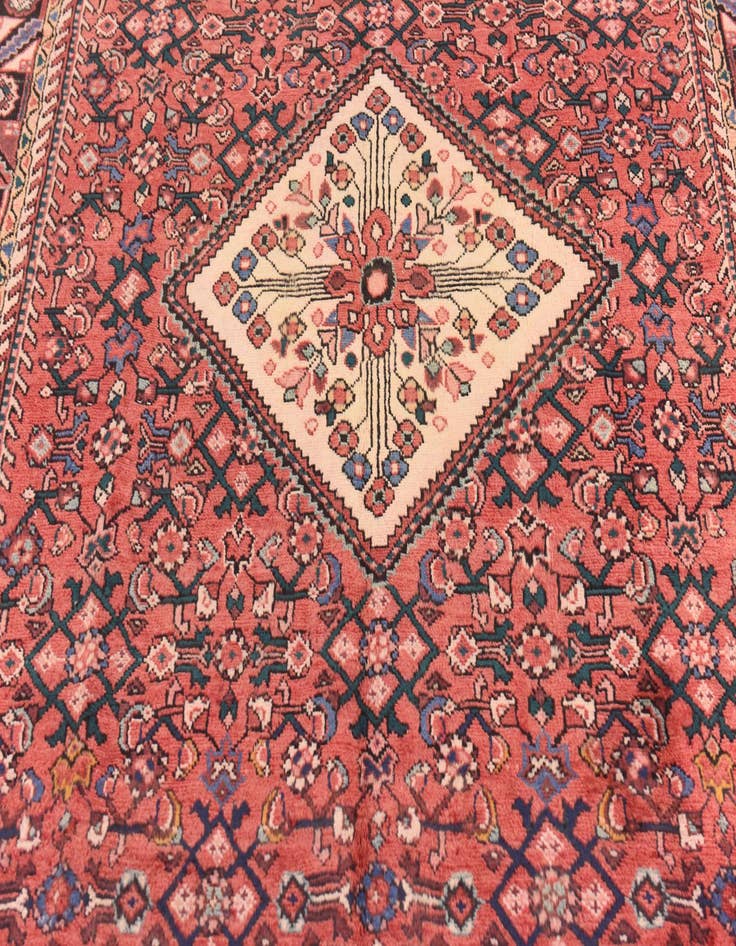Detail image of 5' 5 x 10' 6 Hand Knotted Hossainabad Persian Wool Runner Rug